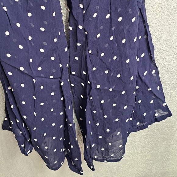 ASOS Navy Blue Polka Dot Jumpsuit    Size 8 - Picture 3 of 8